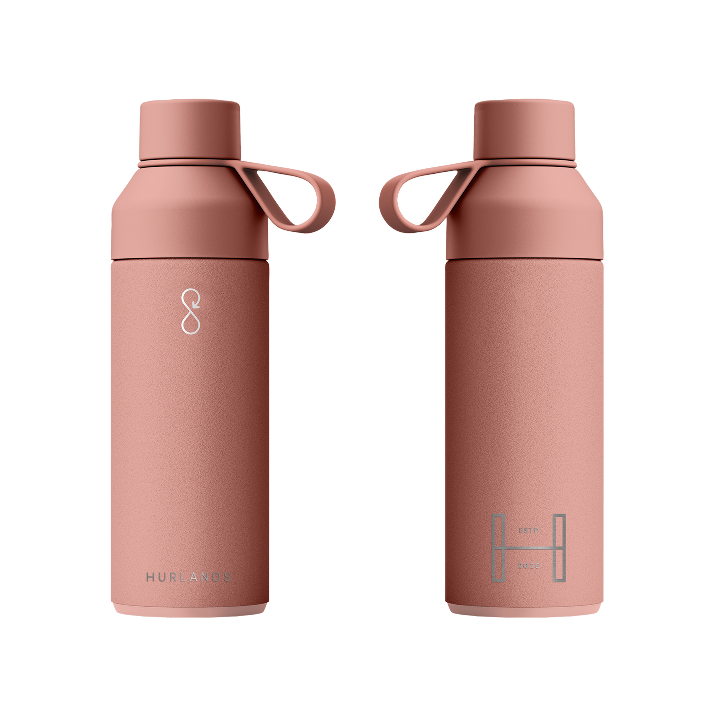 Hurlands x Ocean Bottle 500ml Water Bottle - Sahara Red