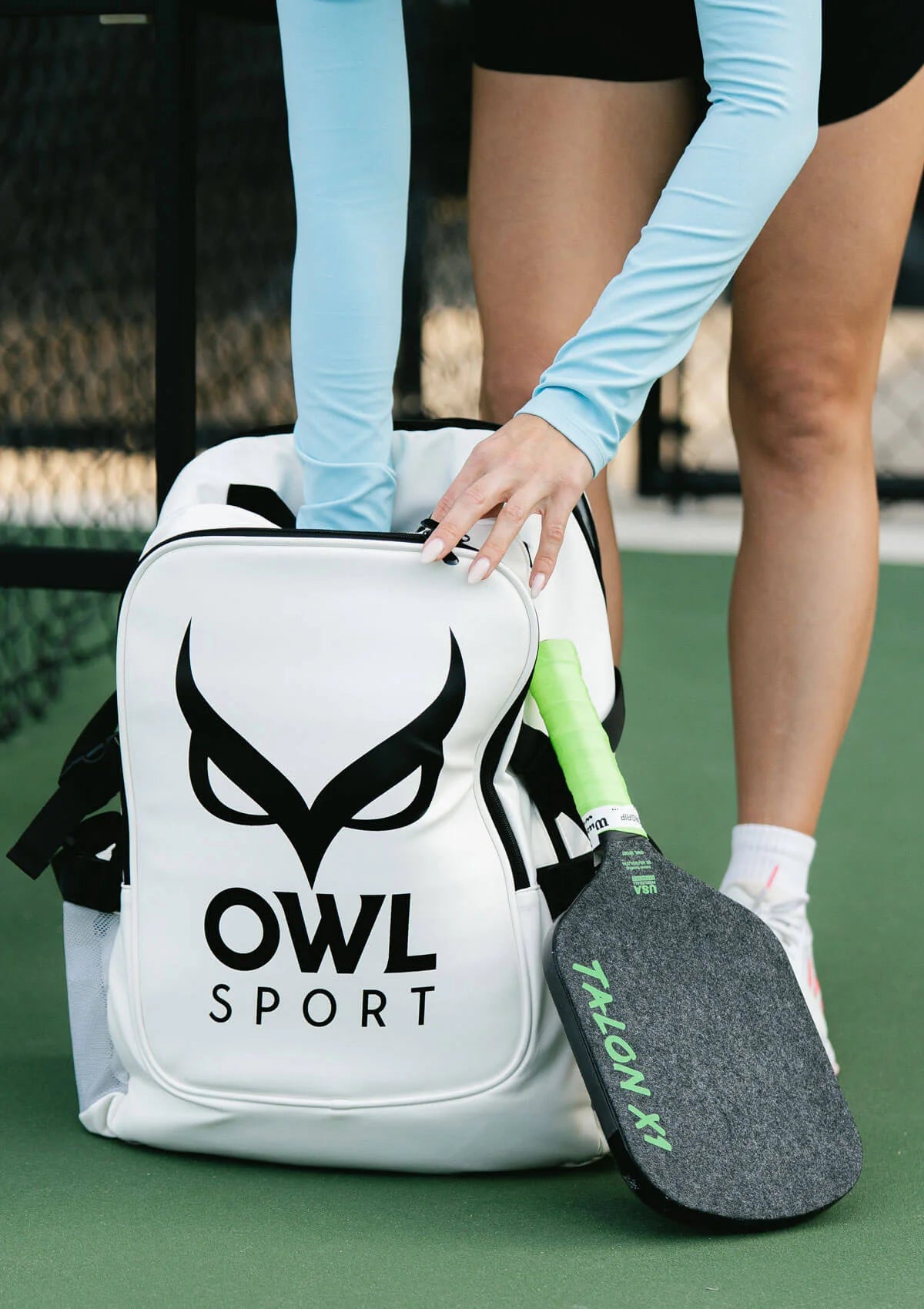OWL White Backpack